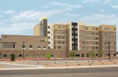 Industrial Painting Project for Home2 Suites in Albuquerque, New Mexico