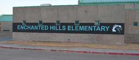 Sign and Logo Painting - Enchanted Hills Elementary - Allbuquerque, New Mexico