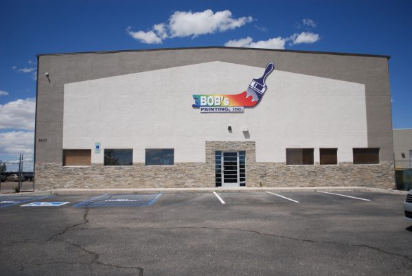 Our Work Sample Exterior of Bob's Painting Office in Albuquerque, New Mexico 3872x2592